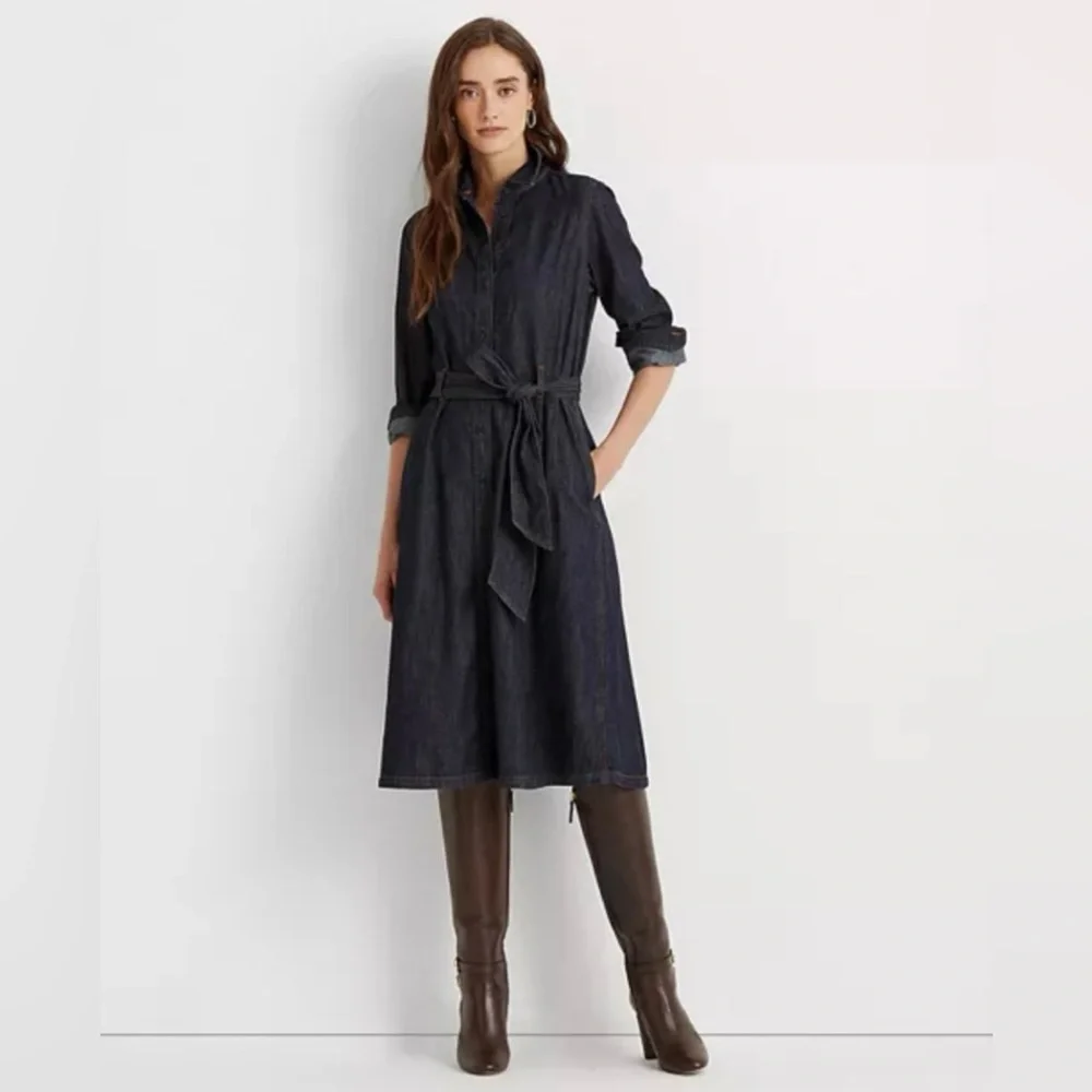 Ralph Lauren Denim Shirt Dress - Picture 1 of 12